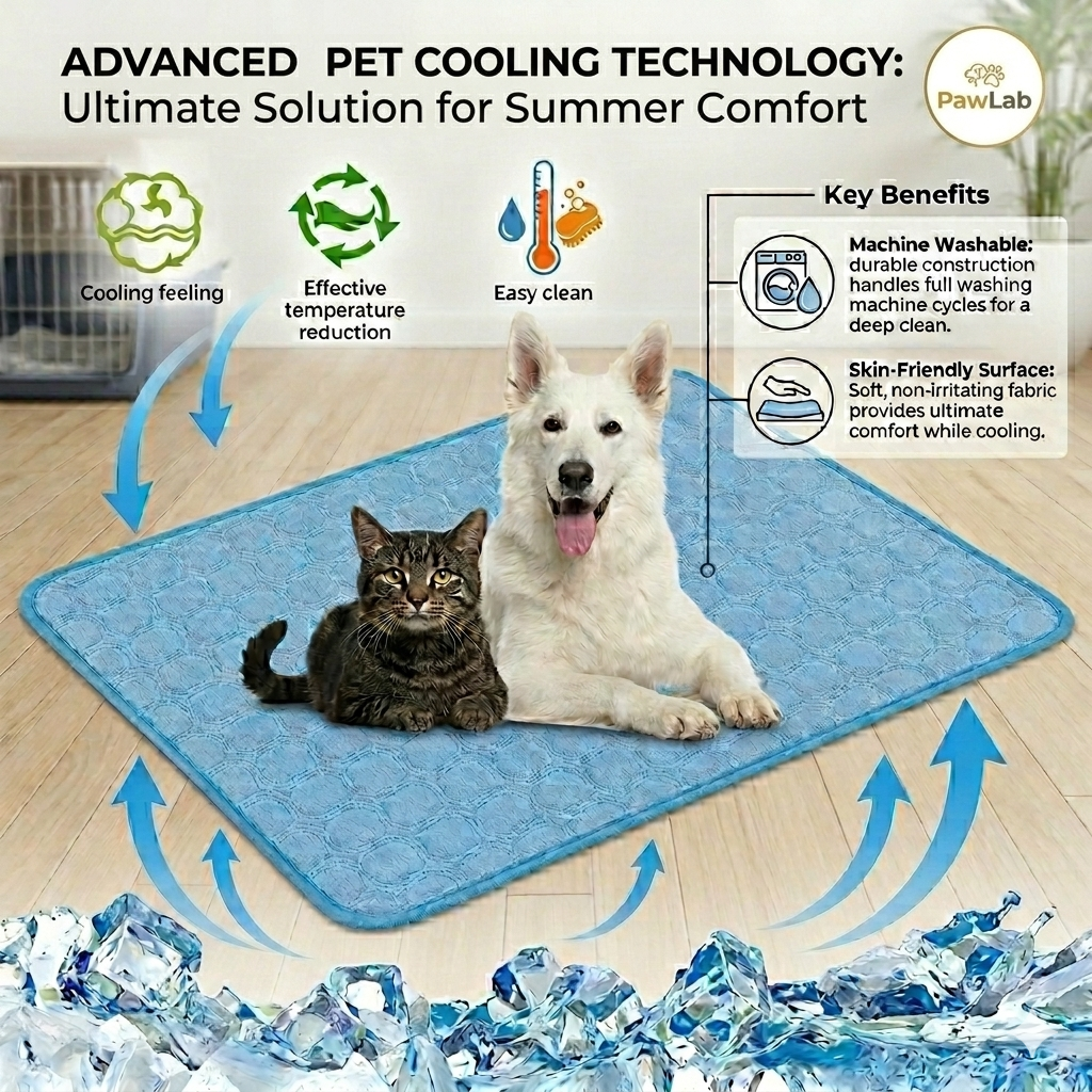 PawLab Premium Cooling Pet Mat
