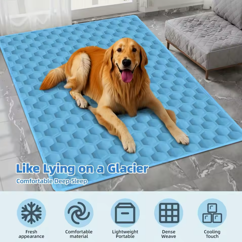 PawLab Instant Cooling Pet Mat - Pressure Activated Chill Pad for Dogs & Cats (No Water or Electricity Needed)